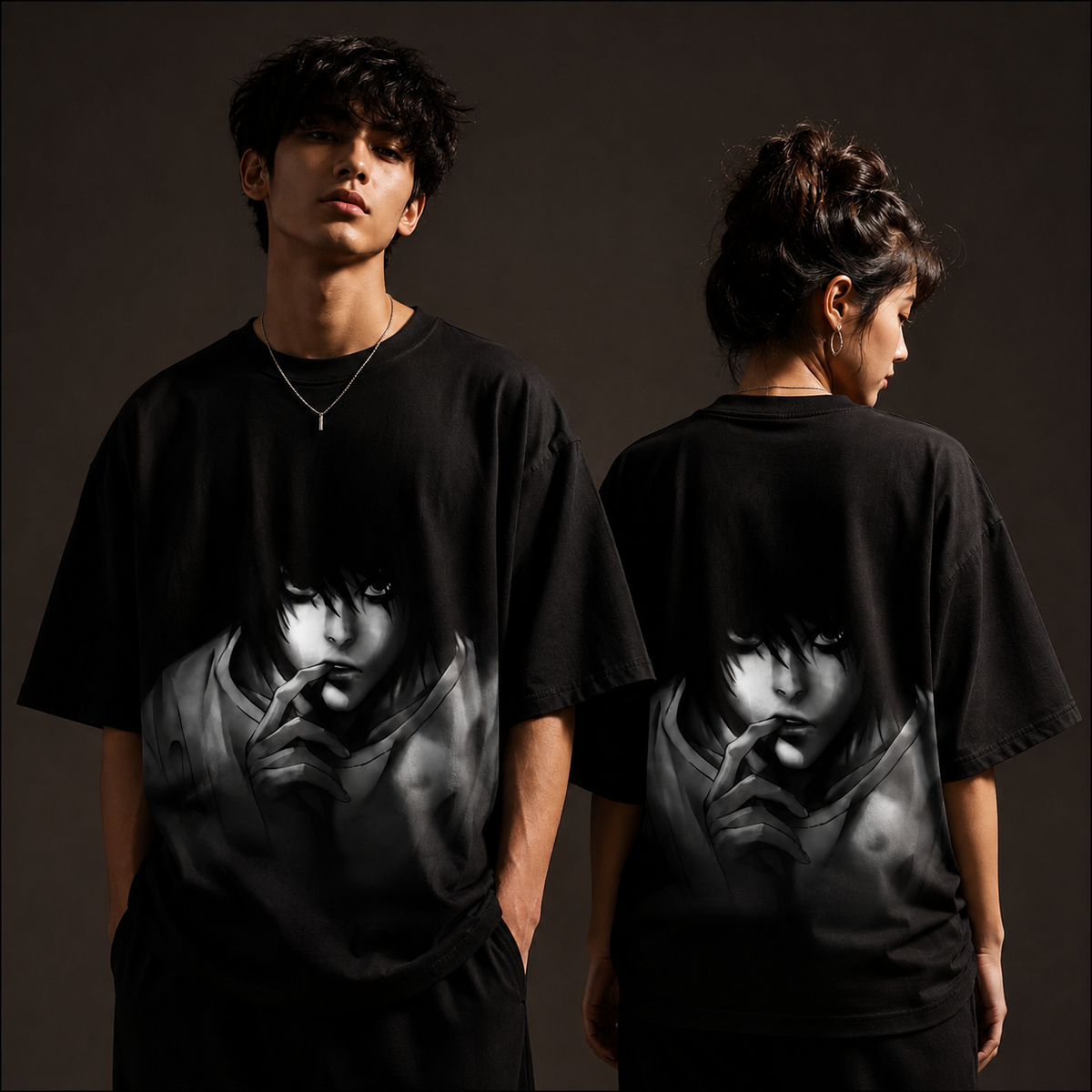 L Anime Graphic T-Shirt