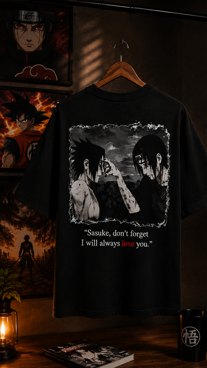 Itachi & Sasuke “I Will Always Love You” Anime T-Shirt