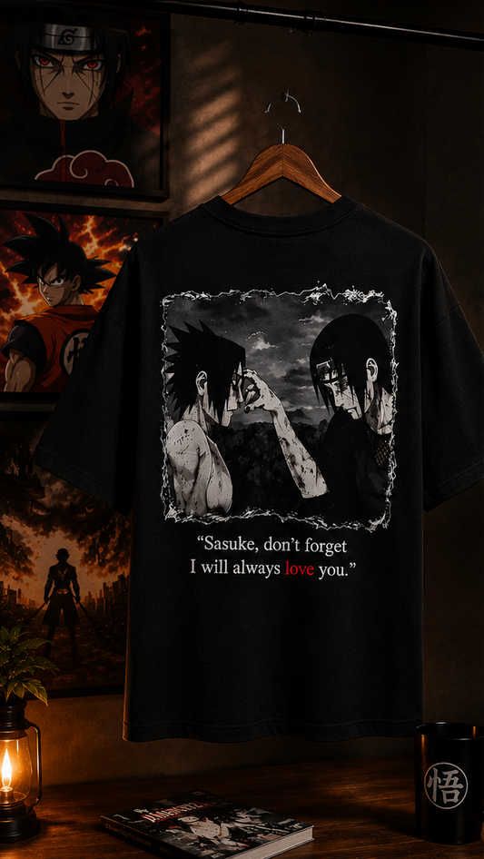 Itachi & Sasuke “I Will Always Love You” Anime T-Shirt