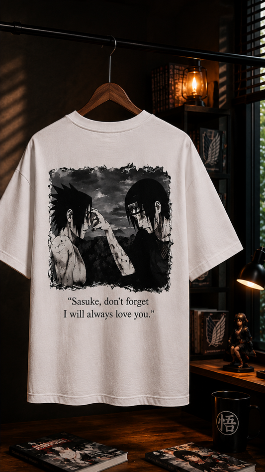 Itachi & Sasuke “I Will Always Love You” Anime T-Shirt