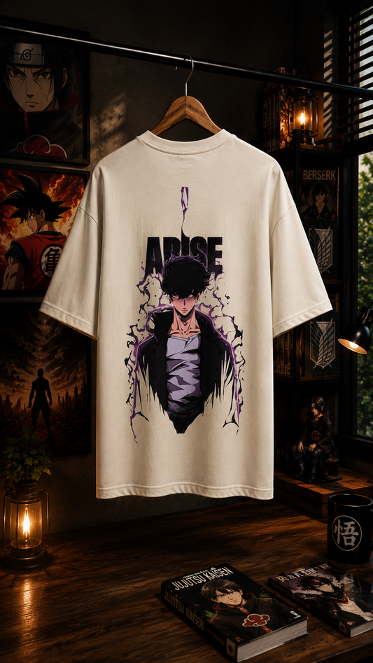 Sung Jinwoo Arise Anime Printed T-Shirt