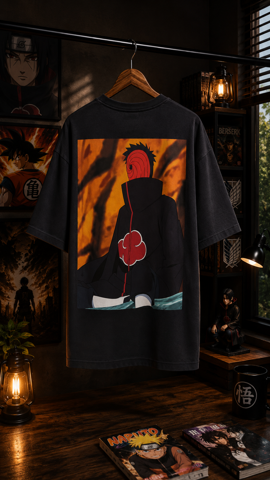 Obito Uchiha Tobi Mask Anime Printed T-Shirt
