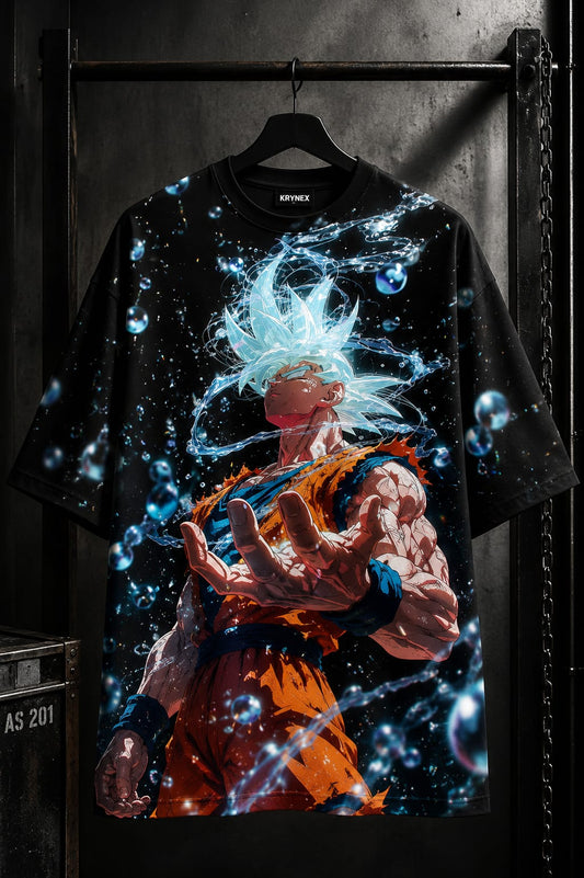 Ultra Instinct Goku Water Splash Graphic T-Shirt