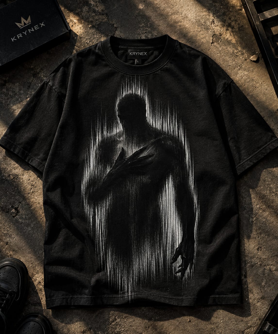 Shadow Entity Glitch Graphic T-Shirt