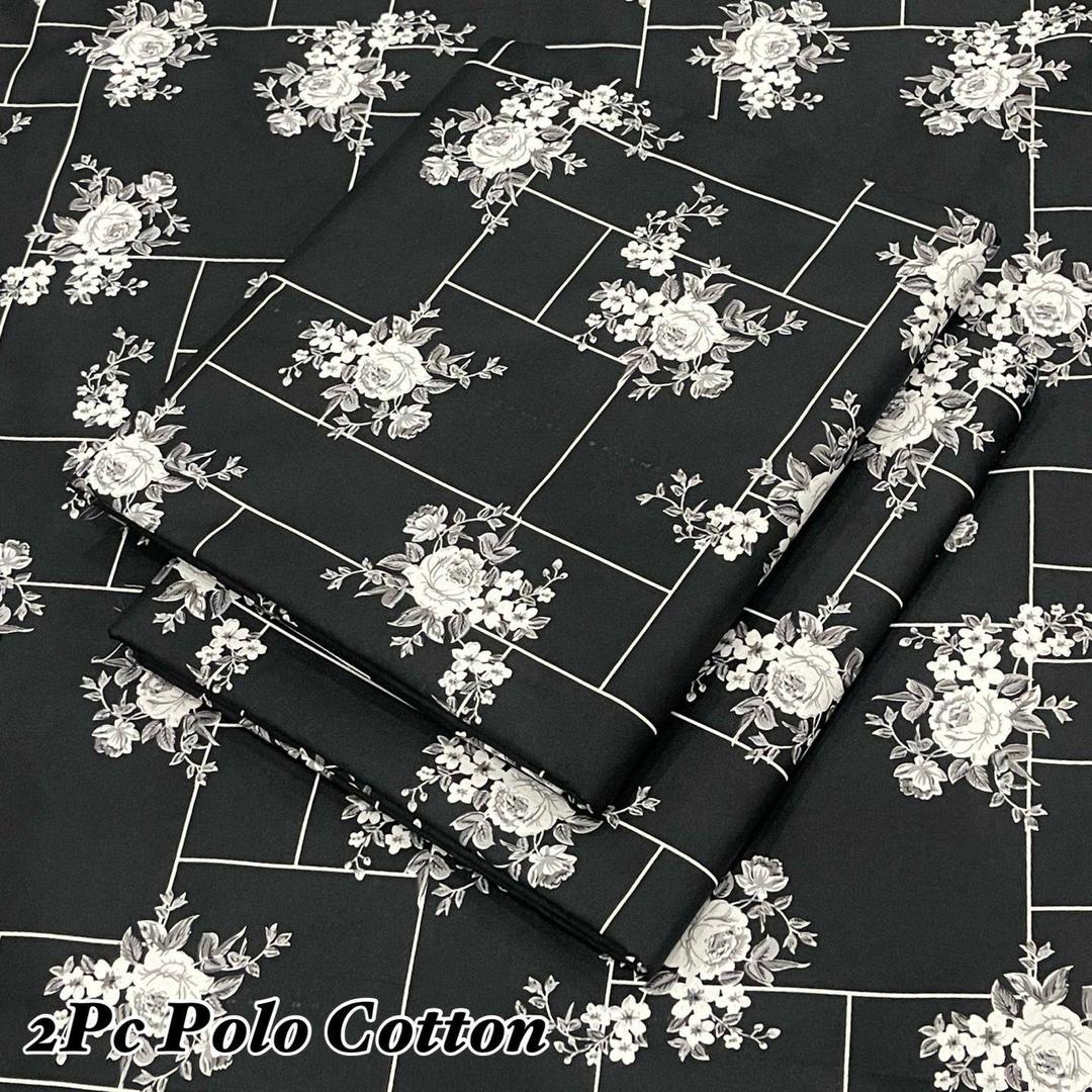 Women's Printed 2 Pcs Suit Black Floral